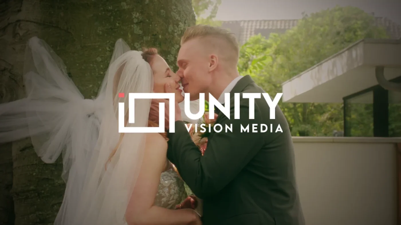 Davy en Tamara samen op hun trouwdag, vastgelegd door Unity Vision